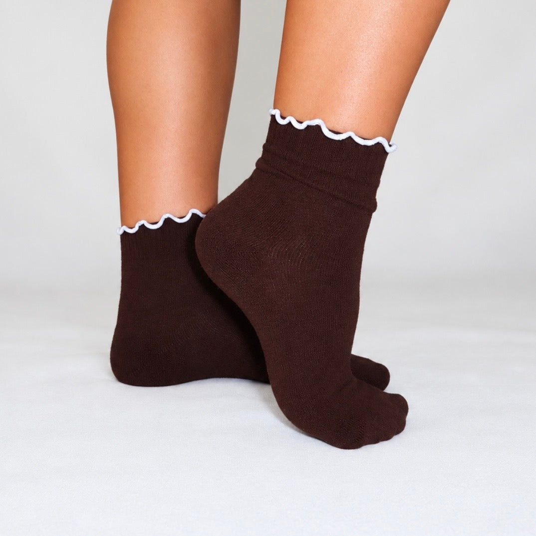 Espresso Grip Socks